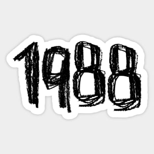 1988 Legend, Birth Year or Birthday 1988 Sticker